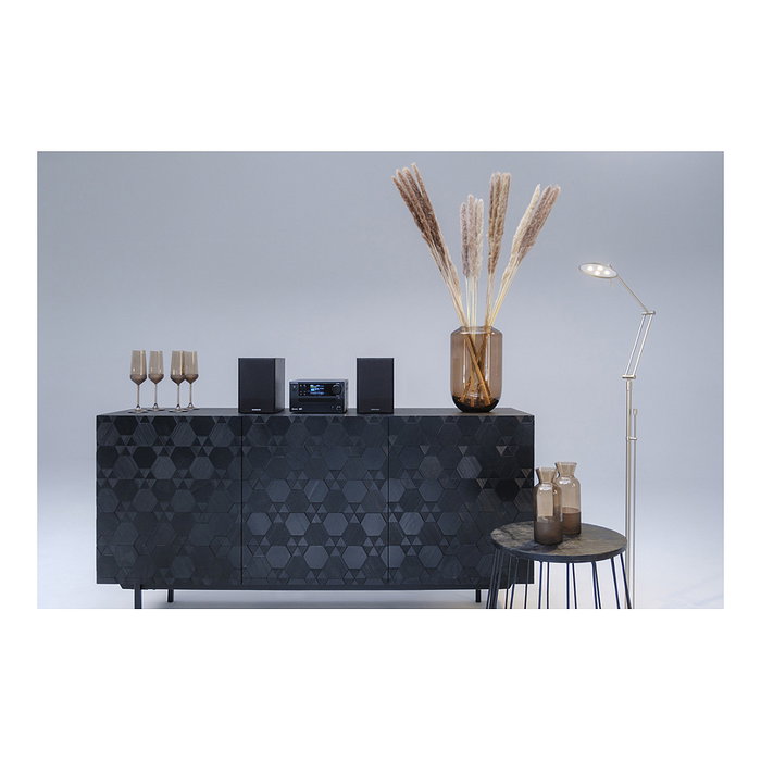 Kenwood M-725DAB Microcadena Bluetooth DAB+ con CD, Radio FM, USB, Negro