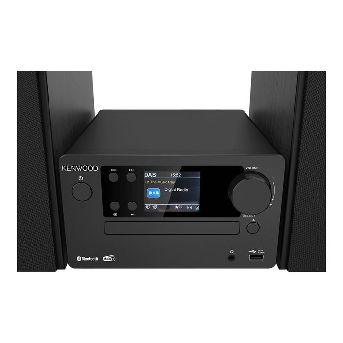 Kenwood M-725DAB Microcadena Bluetooth DAB+ con CD, Radio FM, USB, Negro