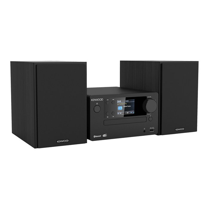 Kenwood M-725DAB Microcadena Bluetooth DAB+ con CD, Radio FM, USB, Negro