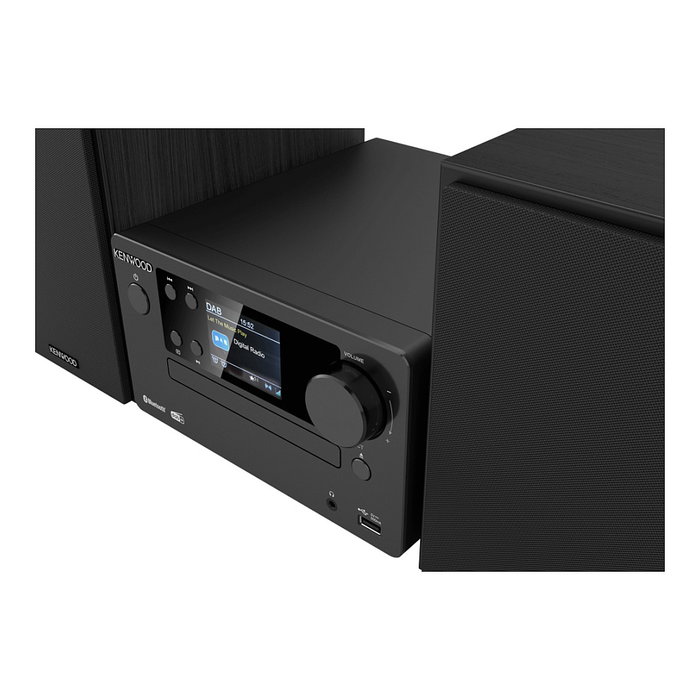Kenwood M-725DAB Microcadena Bluetooth DAB+ con CD, Radio FM, USB, Negro