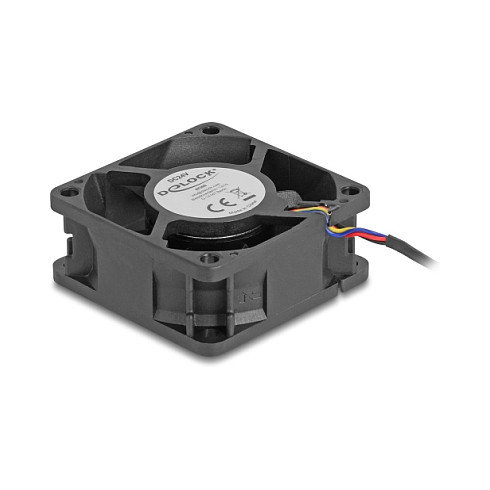 DeLOCK 67300 Ventilador Axial 24 V DC 60 x 60 x 25 mm Negro