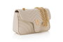 Vince Camuto Bolso Bandolera Crema Piel de Polivinilo Elegante para Mujer