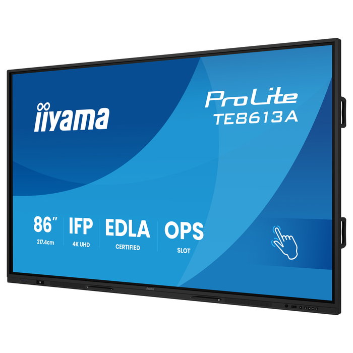 Iiyama TE8613A-B2AG Monitor Táctil 85,6 Pulgadas 4K UHD Android 14