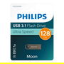 Philips Moon Edition 128GB USB 3.2 Gen 1 (3.1) Memoria USB Tipo A, Gris, Sin Tapa, Resistente a Golpes