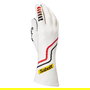 Sabelt SBRFTG10BI09 Guantes Hero Tg-10 FIA 8856-2018 Antifuego para Competición, Palma de Silicio Reforzada, Blanco Talla 9