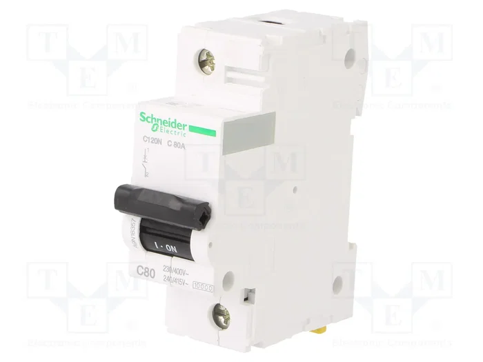 SCHNEIDER ELECTRIC Interruptor magnetotérmico C120N 80A 1P 10kA SCHNEIDER ELECTRIC Interruptor magnetotérmico C120N 80A 1P 10kA