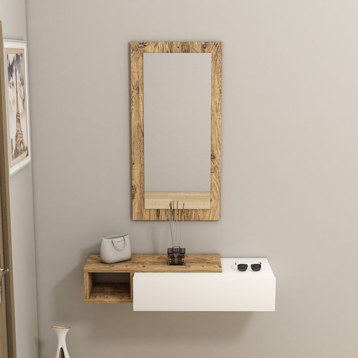 Hanah Home Aparador Atlantic Pine, White - 82cm Ancho x 15.8cm Alto x 29.6cm Profundidad Hanah Home Aparador Atlantic Pine, White - 82cm Ancho x 15.8cm Alto x 29.6cm Profundidad