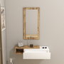 Hanah Home Aparador Atlantic Pine, White - 82cm Ancho x 15.8cm Alto x 29.6cm Profundidad