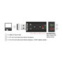 DeLOCK Adaptador de Sonido Externo USB 2.0 7.1 Virtual 24 Bit 96kHz para PC/Mac, Modelo 63926