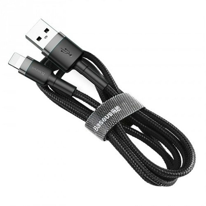 Baseus Cafule USB a Lightning 2,4A 1m gris-negro Baseus Cafule USB a Lightning 2,4A 1m gris-negro