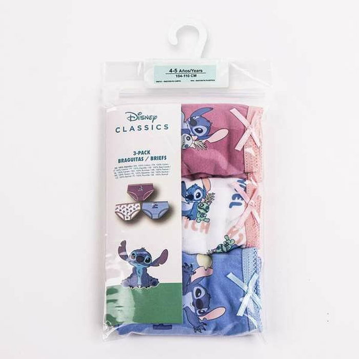 Cerdá Pack Braguitas Stitch 3 Piezas T06/08 Multicolor