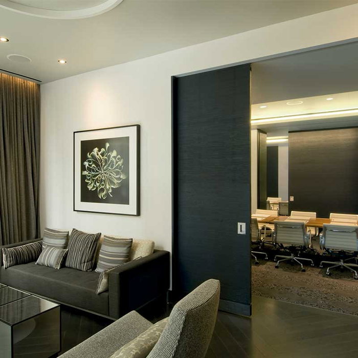 KLEIN SLID-150 Retrac Juego de Accesorios para Puertas Correderas de Madera, Sistema de Herrajes con Sujeción Embutida para Paso Óptimo