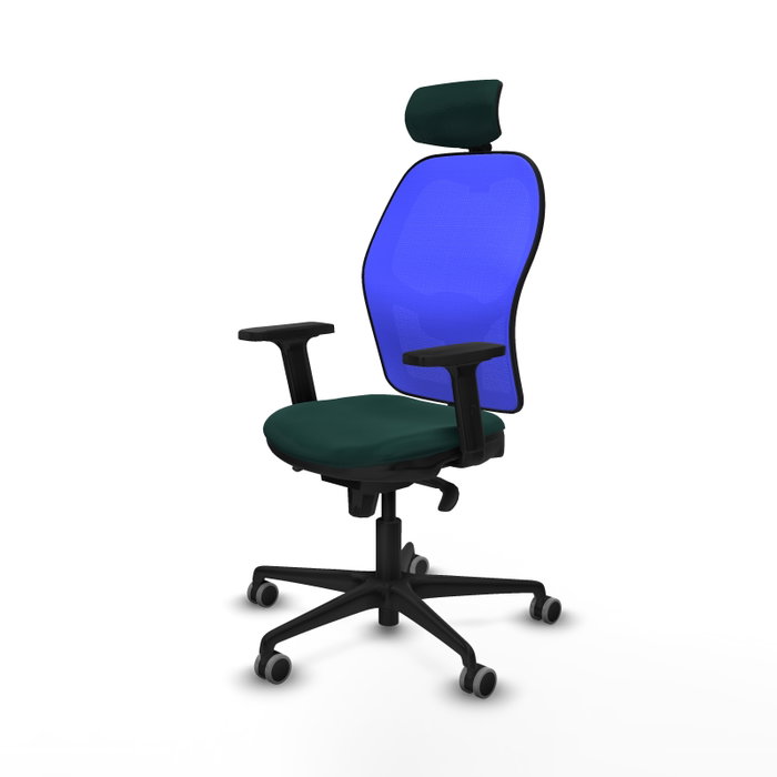 PIQUERAS Y CRESPO Silla de oficina Jorquera con mecanismo Sincro y cabecero 2D PIQUERAS Y CRESPO Silla de oficina Jorquera con mecanismo Sincro y cabecero 2D