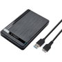 Globbaltec Caja externa para disco HDD/SSD 2.5 pulg USB 3.0 negro