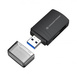 Conceptronic Lector Tarjetas USB 3.0 BIAN06B SD SDHC SDXC Micro SD T-Flash Negro 5 Gbps 2 TB