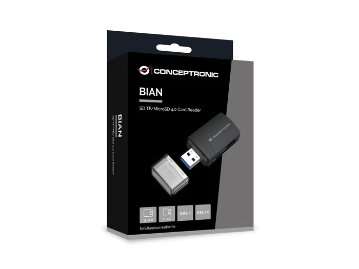 Conceptronic Lector de Tarjetas BIAN06B USB 3.2 Gen 1 Negro Conceptronic Lector de Tarjetas BIAN06B USB 3.2 Gen 1 Negro