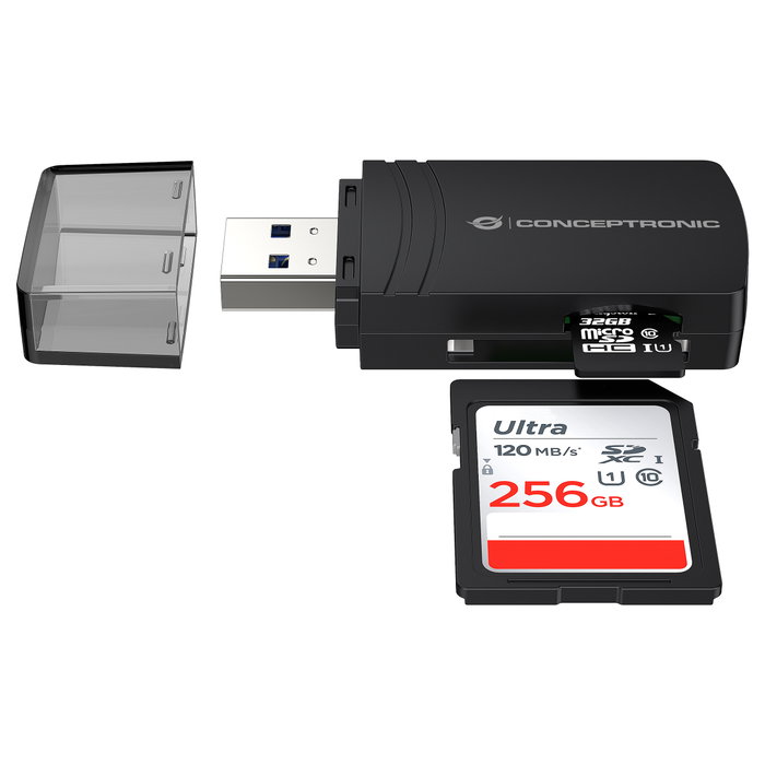 Conceptronic Lector de Tarjetas BIAN06B USB 3.2 Gen 1 Negro Conceptronic Lector de Tarjetas BIAN06B USB 3.2 Gen 1 Negro