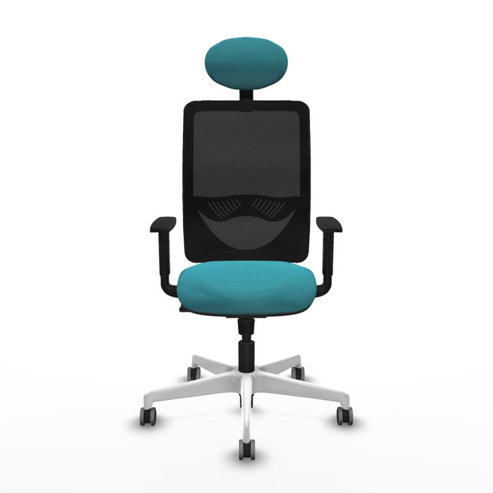 PIQUERAS Y CRESPO Silla de oficina Zulema con mecanismo Sincro, Turquesa y Negro PIQUERAS Y CRESPO Silla de oficina Zulema con mecanismo Sincro, Turquesa y Negro