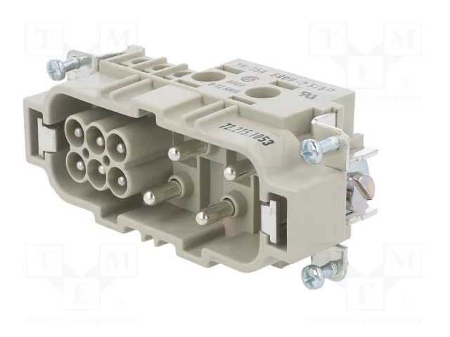 WIELAND Conector HDC macho de 10 pines (4+6) tamaño 16
