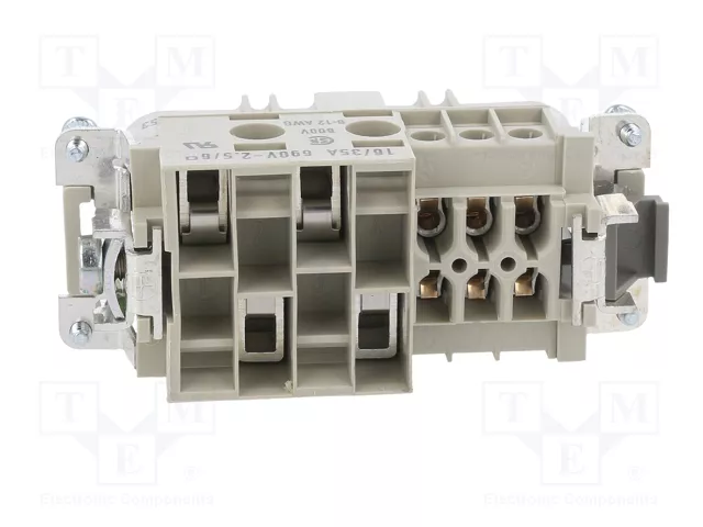 WIELAND Conector HDC macho de 10 pines (4+6) tamaño 16