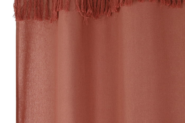 DKD Home Decor Cortina Boho Fleky23 Terracota 260 x 260 x 140 cm Poliéster
