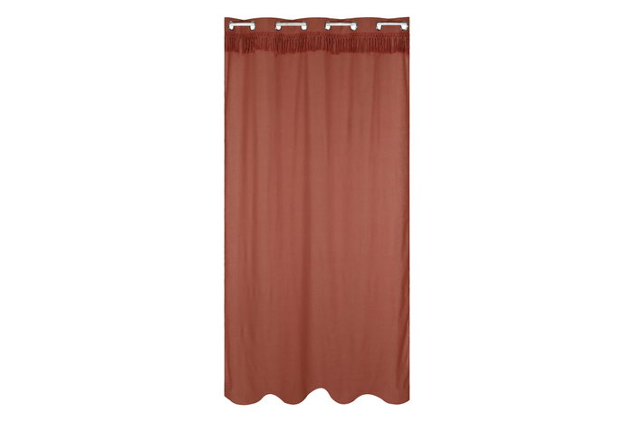 DKD Home Decor Cortina Boho Fleky23 Terracota 260 x 260 x 140 cm Poliéster