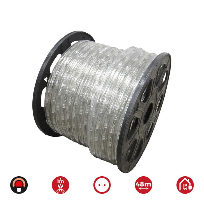 Edm Tubo flexiled 2 vías fijo Rojo 48m