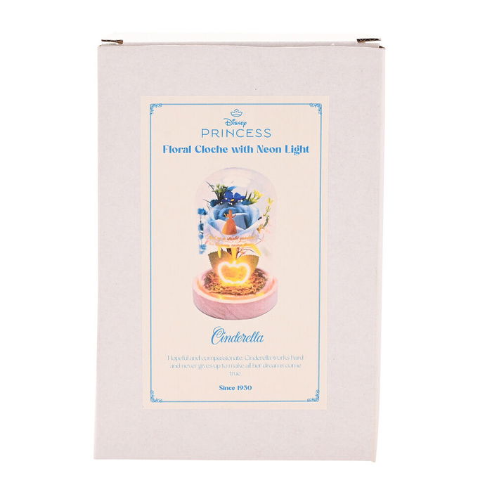 WIDDOP & CO Flor Campana Cenicienta Princesas Disney Luz Neón Madera