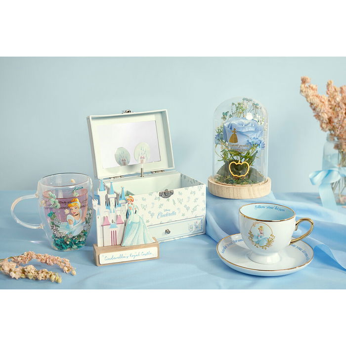 WIDDOP & CO Flor Campana Cenicienta Princesas Disney Luz Neón Madera