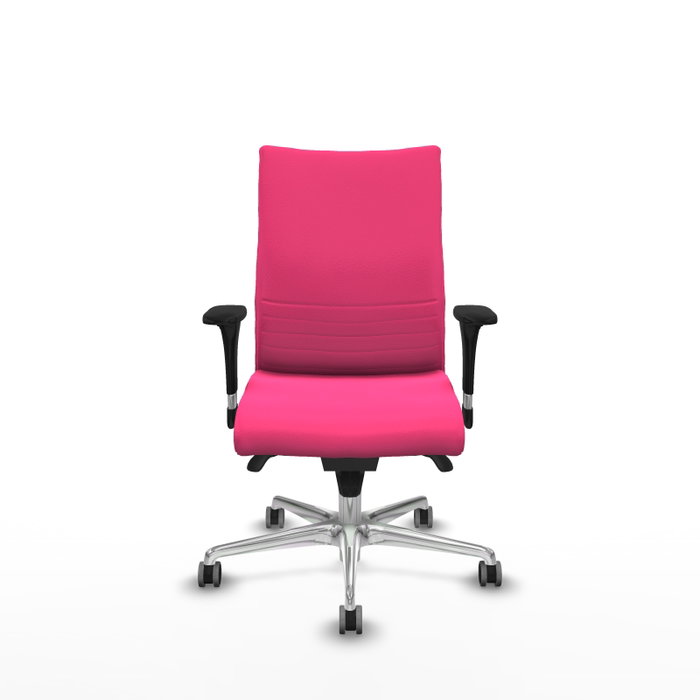 PIQUERAS Y CRESPO Silla Albacete Confidente Rosa con Mecanismo Sincro y Base de Aluminio PIQUERAS Y CRESPO Silla Albacete Confidente Rosa con Mecanismo Sincro y Base de Aluminio