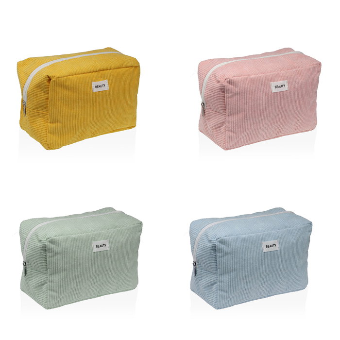 Neceser de Viaje Versa Corduroy Azul 12 x 16 x 24 cm
