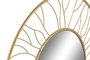 DKD Home Decor Espejo Dorado 2 x 70 x 70 cm Hierro Cristal