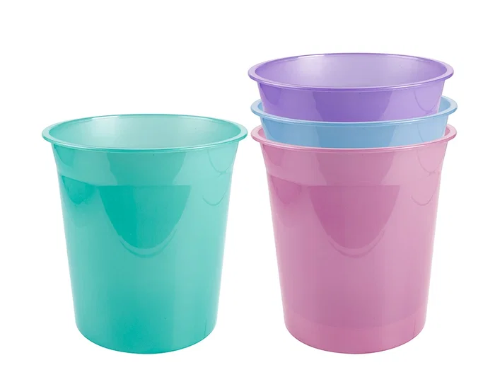 Liderpapel Papelera Plastico Lavanda Translucido 13 Litros 275x285 mm