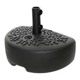Outdoor Living By Decoris Base para Sombrilla Negra Polietileno Alta Densidad Acero 50x30x36.5 cm