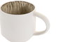 DKD Home Decor Taza Horeca Beige Blanco Gres Esmaltado 390ml Apto Microondas Lavavajillas (6 Unidades) 13x9x9 cm