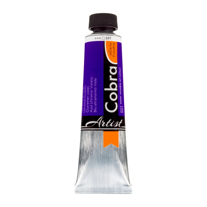 Cobra Azul Ultramar Violeta 507 Óleo Miscible Con Agua 40 ml Cobra Azul Ultramar Violeta 507 Óleo Miscible Con Agua 40 ml