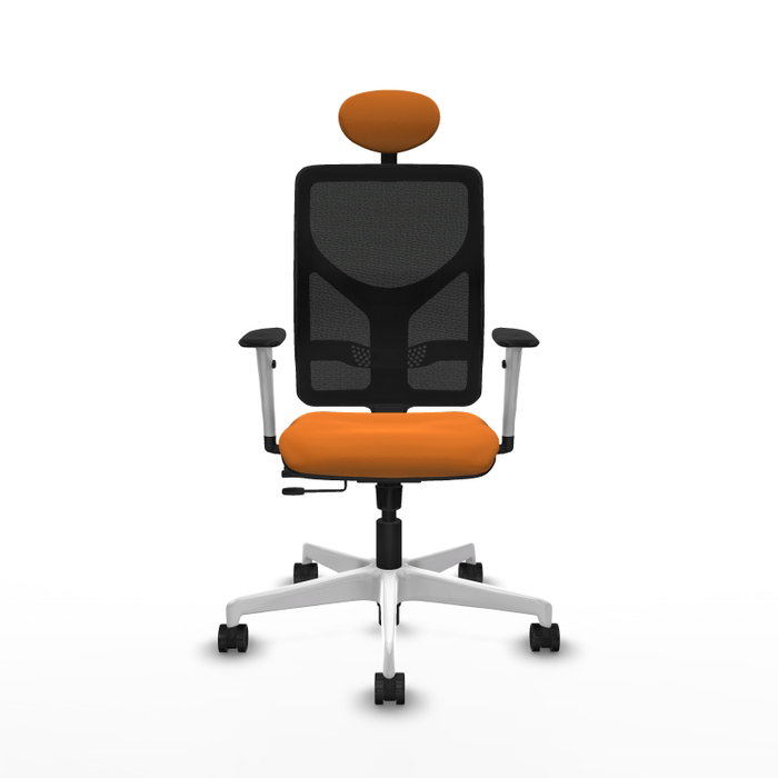 PIQUERAS Y CRESPO Silla de oficina Motilla Naranja y Negro PIQUERAS Y CRESPO Silla de oficina Motilla Naranja y Negro