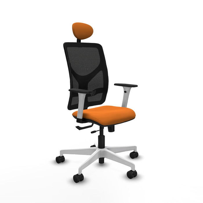 PIQUERAS Y CRESPO Silla de oficina Motilla Naranja y Negro PIQUERAS Y CRESPO Silla de oficina Motilla Naranja y Negro