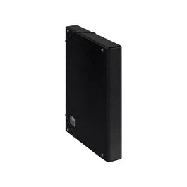 Dohe Caja de proyectos de cartón forrado negro 245x350mm