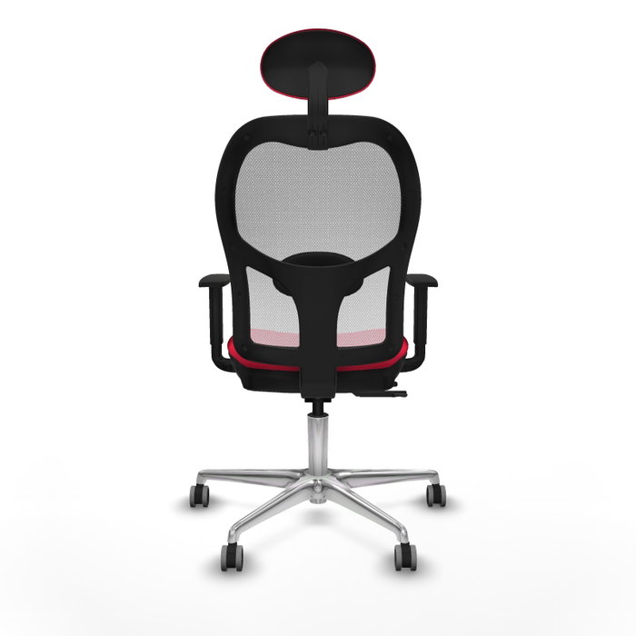 PIQUERAS Y CRESPO Silla de oficina Jorquera con mecanismo Sincro/Traslack, Rojo y Blanco PIQUERAS Y CRESPO Silla de oficina Jorquera con mecanismo Sincro/Traslack, Rojo y Blanco