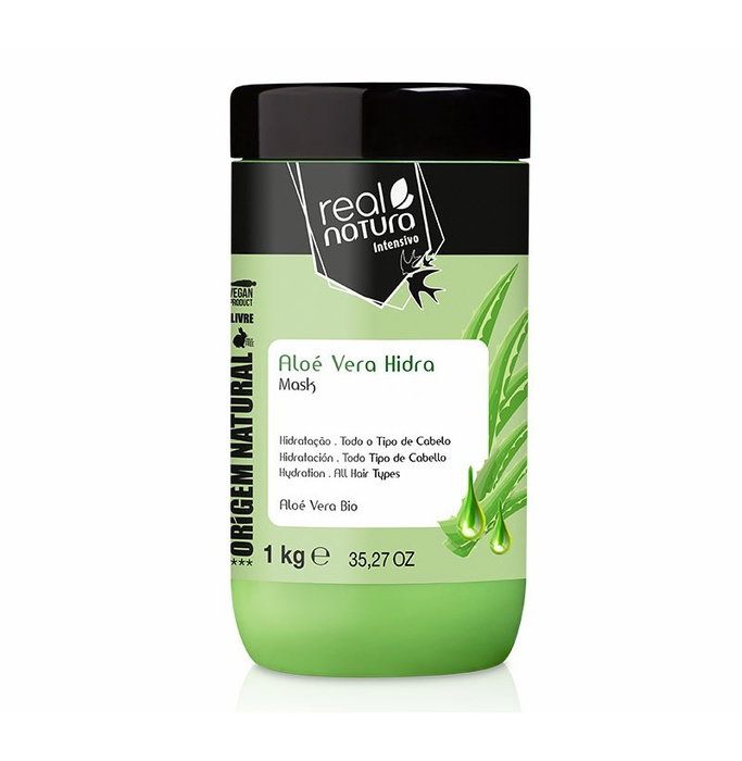 Real Natura Máscara Sem Sal Aloe Vera Hidra 1kg Real Natura Máscara Sem Sal Aloe Vera Hidra 1kg