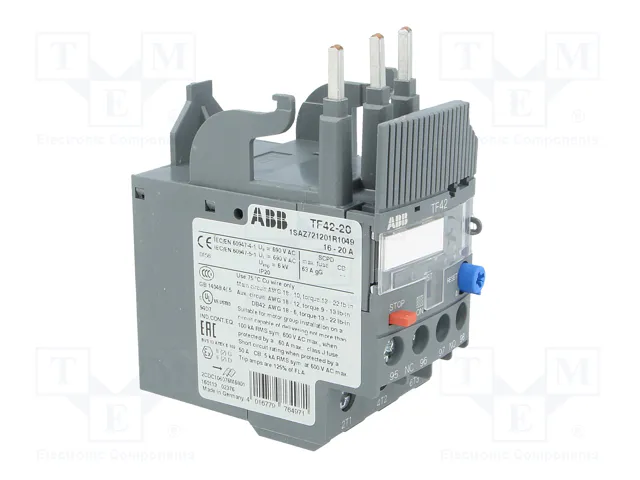 ABB Relé térmico AF 16÷20A con agarres de tornillo ABB Relé térmico AF 16÷20A con agarres de tornillo