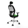 PIQUERAS Y CRESPO Silla de oficina Jorquera Verde y Blanco