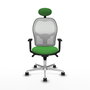 PIQUERAS Y CRESPO Silla de oficina Jorquera Verde y Blanco
