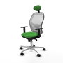 PIQUERAS Y CRESPO Silla de oficina Jorquera Verde y Blanco