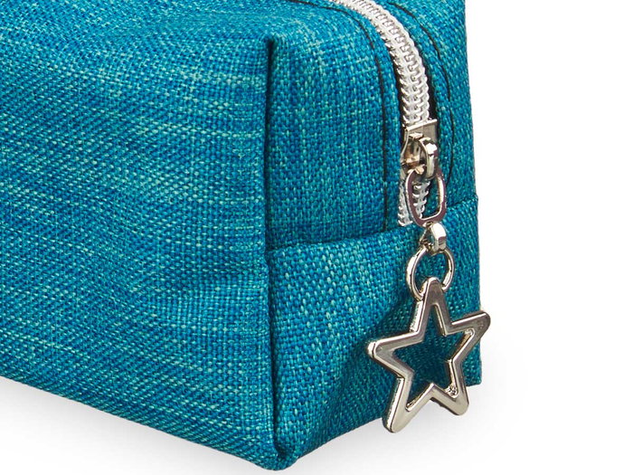 Pincello Estuche Pequeño Tela Saco Surtidos 20 cm x 4 cm x 6 cm (Verde, Rosa, Morado) (Set de 24)