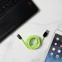 Be Mix Cable USB Fluorescente para iPhone/iPad con Lightning, Carga Rápida 2A, Longitud 2 Metros