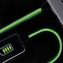 Be Mix Cable USB Fluorescente para iPhone/iPad con Lightning, Carga Rápida 2A, Longitud 2 Metros