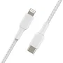Belkin CAA004BT2MWH Cable de conector Lightning a USB-C, 2 metros, Blanco, Conectores rectos macho, Certificado MFi
