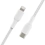 Belkin Cable USB-C a Lightning Trenzado 2 m Blanco